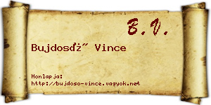 Bujdosó Vince névjegykártya